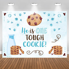 Aperturee - He Is One Tough Cookie Happy Birthday Backdrop For Boy