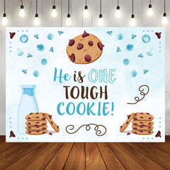 Aperturee - He Is One Tough Cookie Happy Birthday Backdrop For Boy