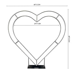 Aperturee - Heart Shape 8ft Double Layer Arch Stand