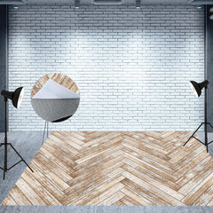 Aperturee - Herringbone Bleached Oak Seamless Texture Floor Mat
