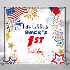 Aperturee - Independence Day Custom 1st Birthday Backdrop For Kid