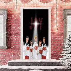 Aperturee - Joy Christians Carol Light Christmas Door Cover