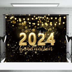 Aperturee - Light Bokeh Class Of 2024 Grad Photo Backdrop
