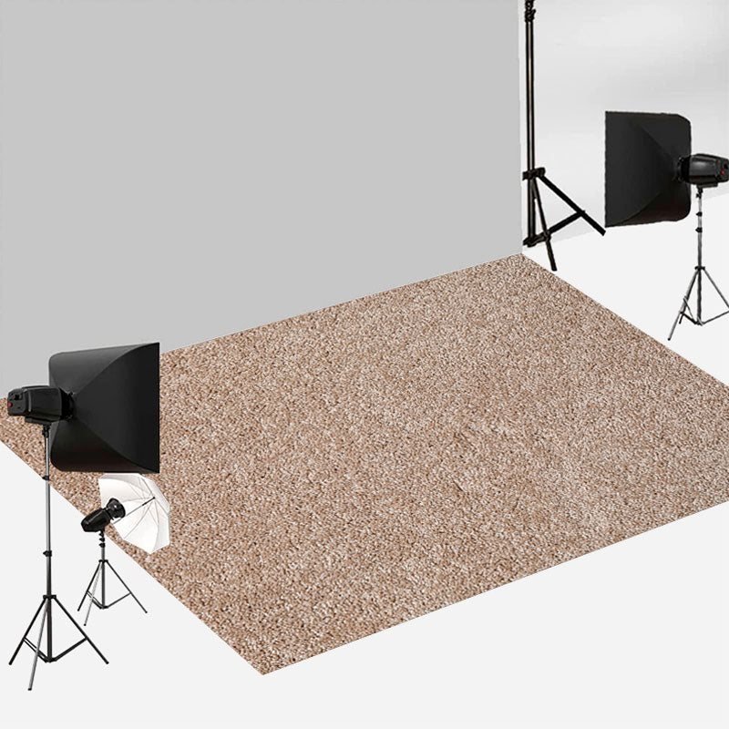 Aperturee - Light Brown Frosted Texture Simple Rubber Floor Mat