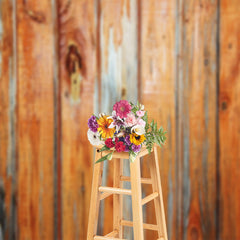 Aperturee - Light Brown Wood Texture Backdrop For Photography