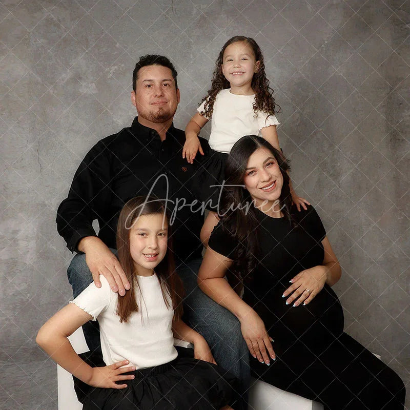 Aperturee - Light Grey Concrete Abstract Texture Photo Backdrop