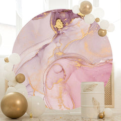 Aperturee - Light Pink And Purple Round Abstract Birthday Backdrop