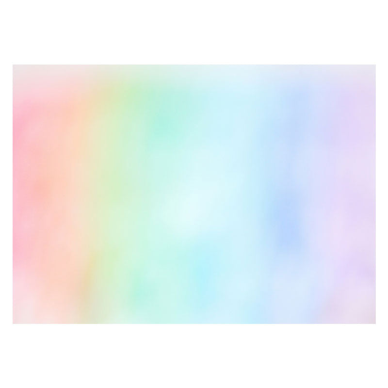 Aperturee - Light Rainbow Gradient Bokeh Photography Floor Mat