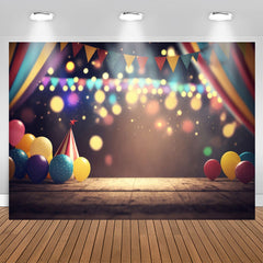 Aperturee - Little Balloons Light Bokeh 1st Birthday Backdrop