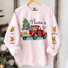 Aperturee - Little Reindeer Christmas Tree Truck Custom Sweatshirt