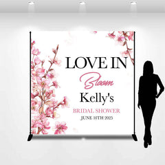 Aperturee - Love In Bloom Floral Custom Bridal Shower Backdrop