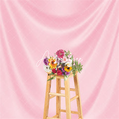 Aperturee - Luxury Pink Drape Glossy Silk Photo Booth Backdrop