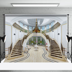 Aperturee - Luxury Staircase Interior Window Backdrop For Photo