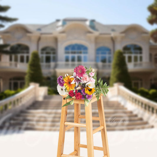 Aperturee - Mansion Staircase Outdoor Architecture Backdrop