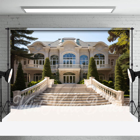 Aperturee - Mansion Staircase Outdoor Architecture Backdrop