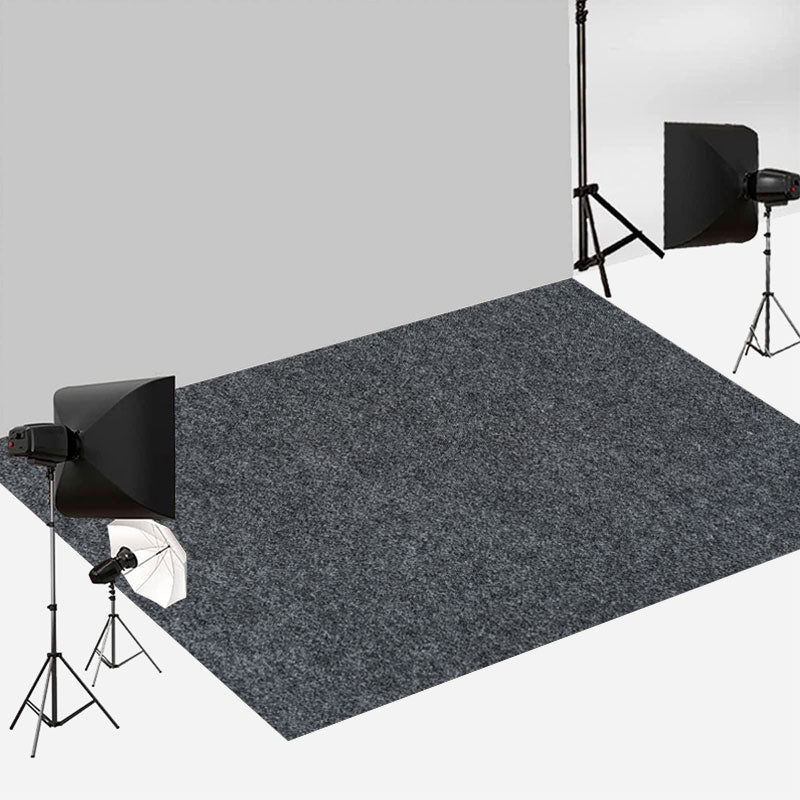 Aperturee - Matte Black Frosted Simple Texture Rubber Floor Mat
