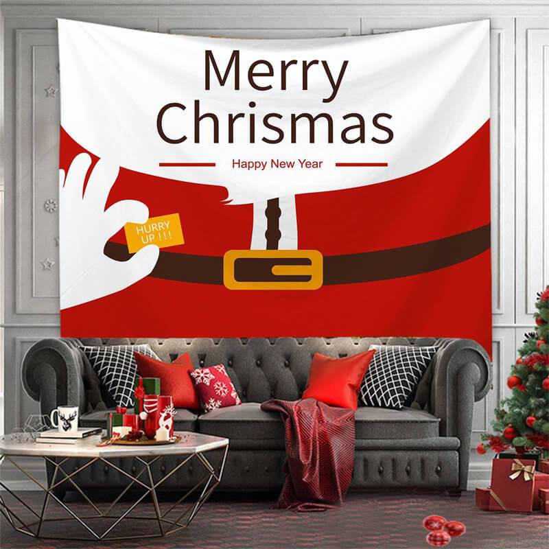 Aperturee - Merry Christmas Sweet Novelty Art Decor Wall Tapestry