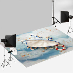 Aperturee - Newborn Boat Cloud Star Nautical Rubber Floor Mat