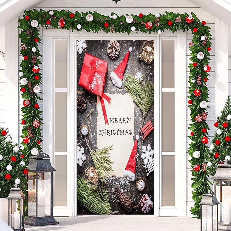 Aperturee - Note Present Snowflake Wood Christmas Door Cover