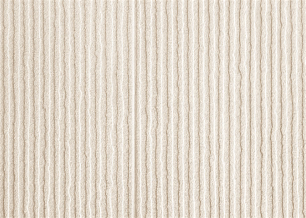 Aperturee - Off White Strips Simple Floor Mat For Photography