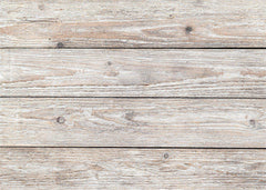 Aperturee - Old Light White Vintage Style Wood Rubber Floor Mat