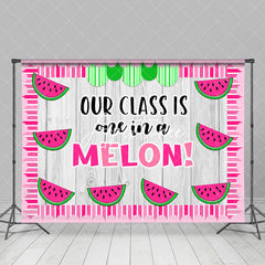 Aperturee - Our Class Is One In A Melon Pink Summer Backdrop