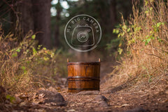 Aperturee - Outdoor Bucket In Forest Newborn Photography Backdrop