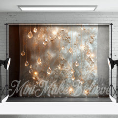 Aperturee - Painted Light Crystal Glowing Retro Wall Backdrop