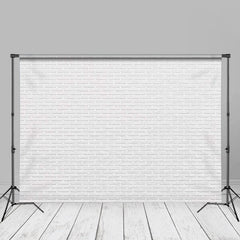 Aperturee - Painted White Brick Wall Photoshoot Studio Backdrop