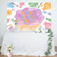 Aperturee - Painting Party Watercolor Pigment Birthday Backdrop
