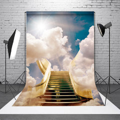 Aperturee - Paradise Stairs Holy Light Clouds Funeral Backdrop