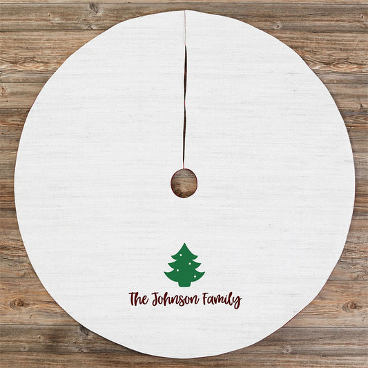 Aperturee - Personalized Choose Your Icon Christmas Tree Skirt