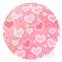 Aperturee Pink And White Love Balloons Happy Valentines Backdrop