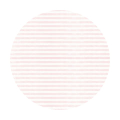 Aperturee - Pink And White Stripes Round Birthday Backdrop
