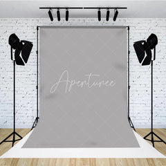 Aperturee - Professional Solid Grey Portrait Backdrop For Studio