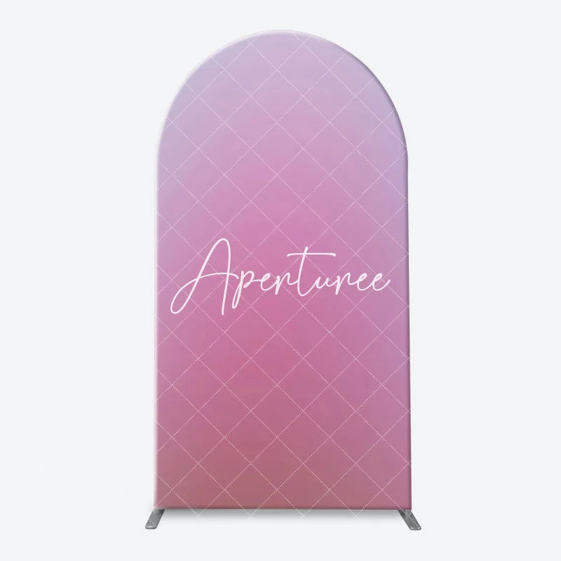 Aperturee - Pure Pink Dim Light Hazy Arch Photography Backdrop