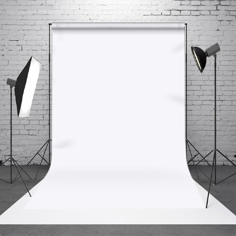 Aperturee - Pure White Solid Color Portrait Photo Booth Backdrop