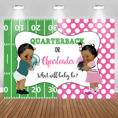 Aperturee - Quarterback Or Cheerleader Backdrop For Baby Shower