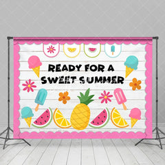 Aperturee - Ready For A Sweet Summer Ice Cream Fruit Backdrop