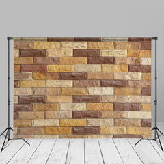 Aperturee - Regular Rough Sandstone Brick Wall Photo Backdrop