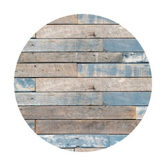 Aperturee - Retro Blue And Grey Round Birthday Backdrops