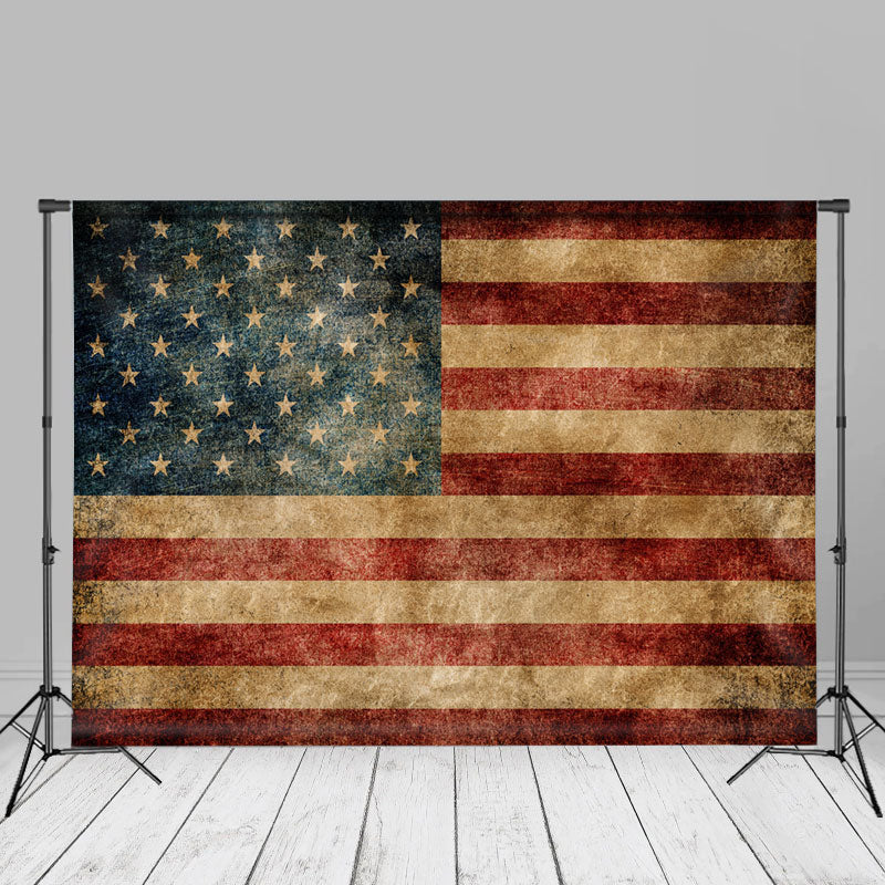 Aperturee - Retro US Flag American Independence Day Backdrop