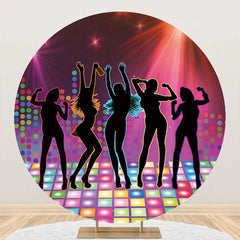 Aperturee - Round Dancing People Disco Stage Backdrop For Party