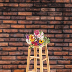 Aperturee - Rural Red Brick Backdrop For Portrait Photography