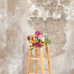 Aperturee - Rural Weathered White Brick Wall Photoshoot Backdrop