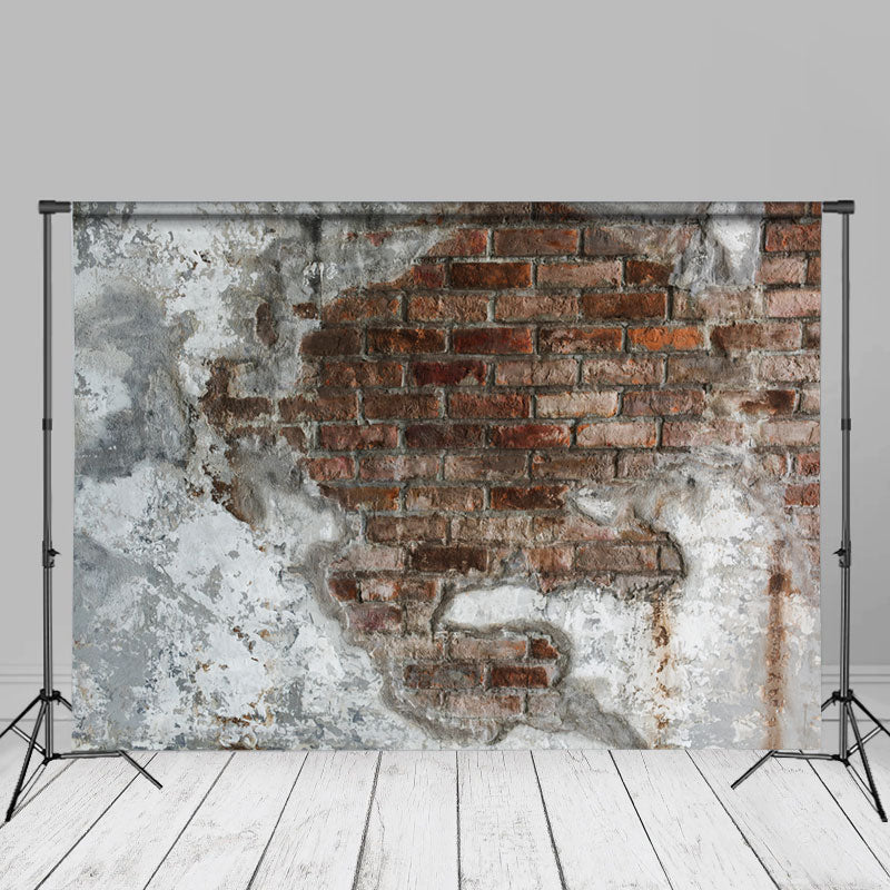 Aperturee - Rustic Shabby Red Brick Texture Photoshoot Backdrop