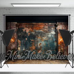 Aperturee - Shabby Graffiti Brick Wall Candle Photo Backdrop