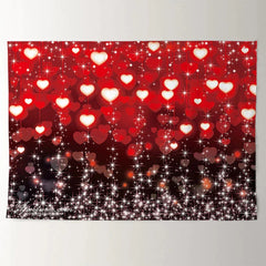 Aperturee - Shiny Red Heart Sweet Happy Valentine Backdrop