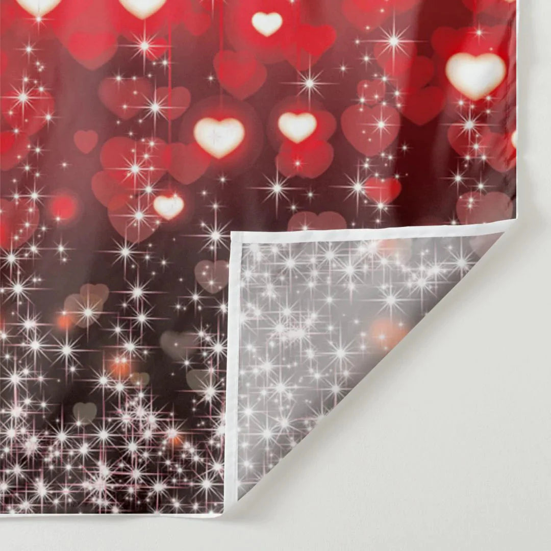 Aperturee - Shiny Red Heart Sweet Happy Valentine Backdrop