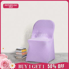 (Ship In 24HR) Lavender Stretch Spandex Banquet Folding Chair Cover